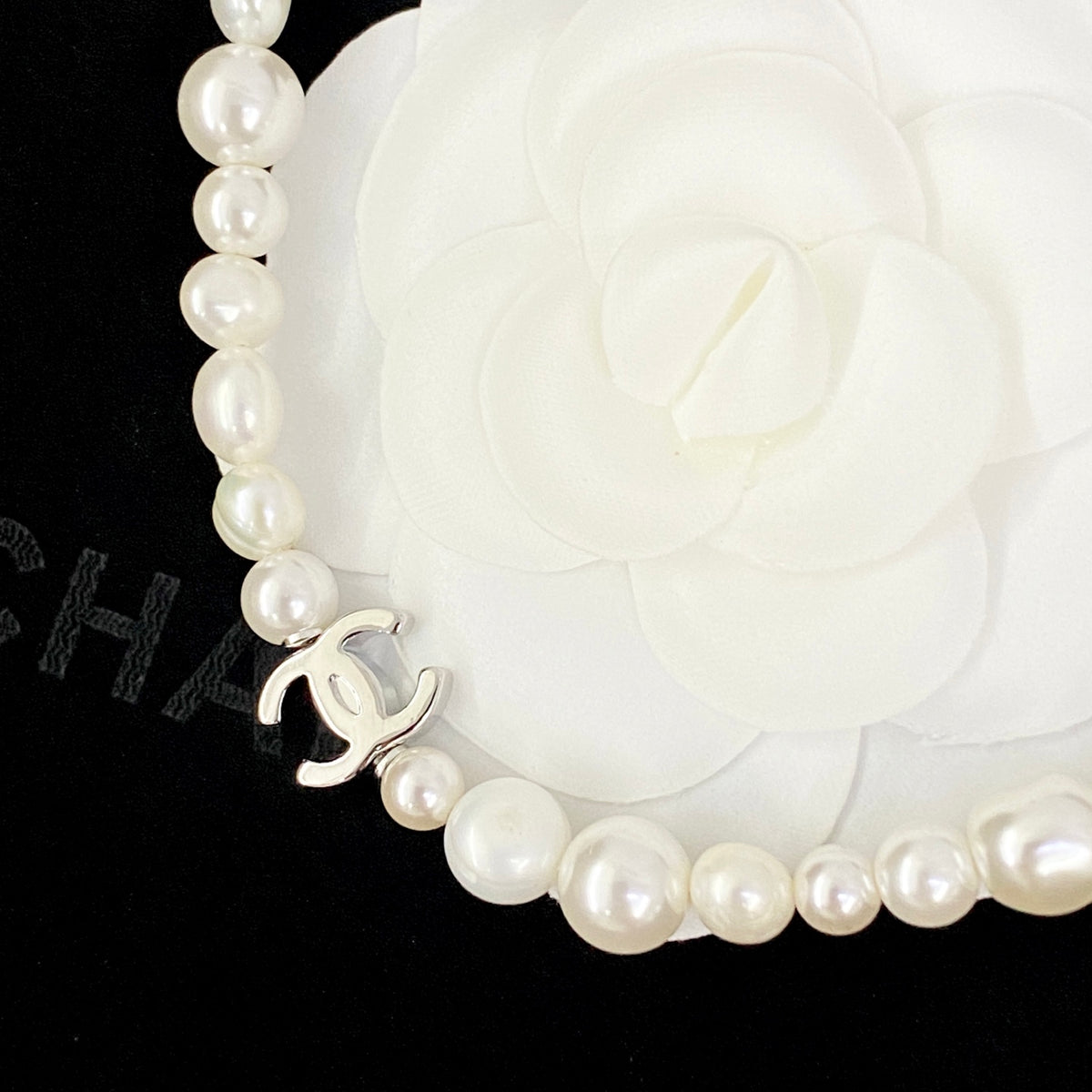 CHANEL P85 Pearl Double-C Necklace