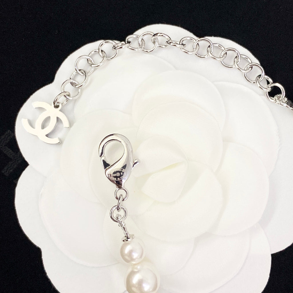 CHANEL P85 Pearl Double-C Necklace