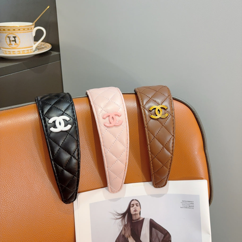 CHANEL Letter Logo Vintage Headband