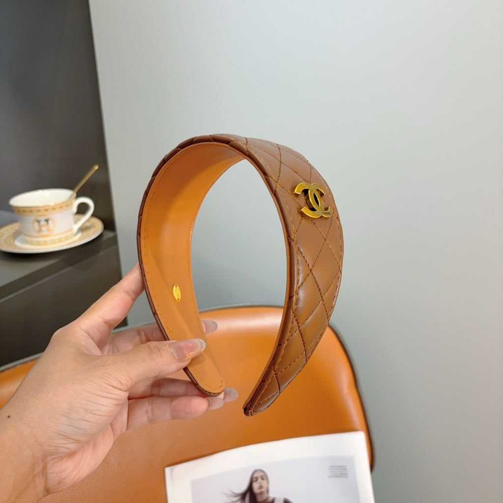 CHANEL Letter Logo Vintage Headband
