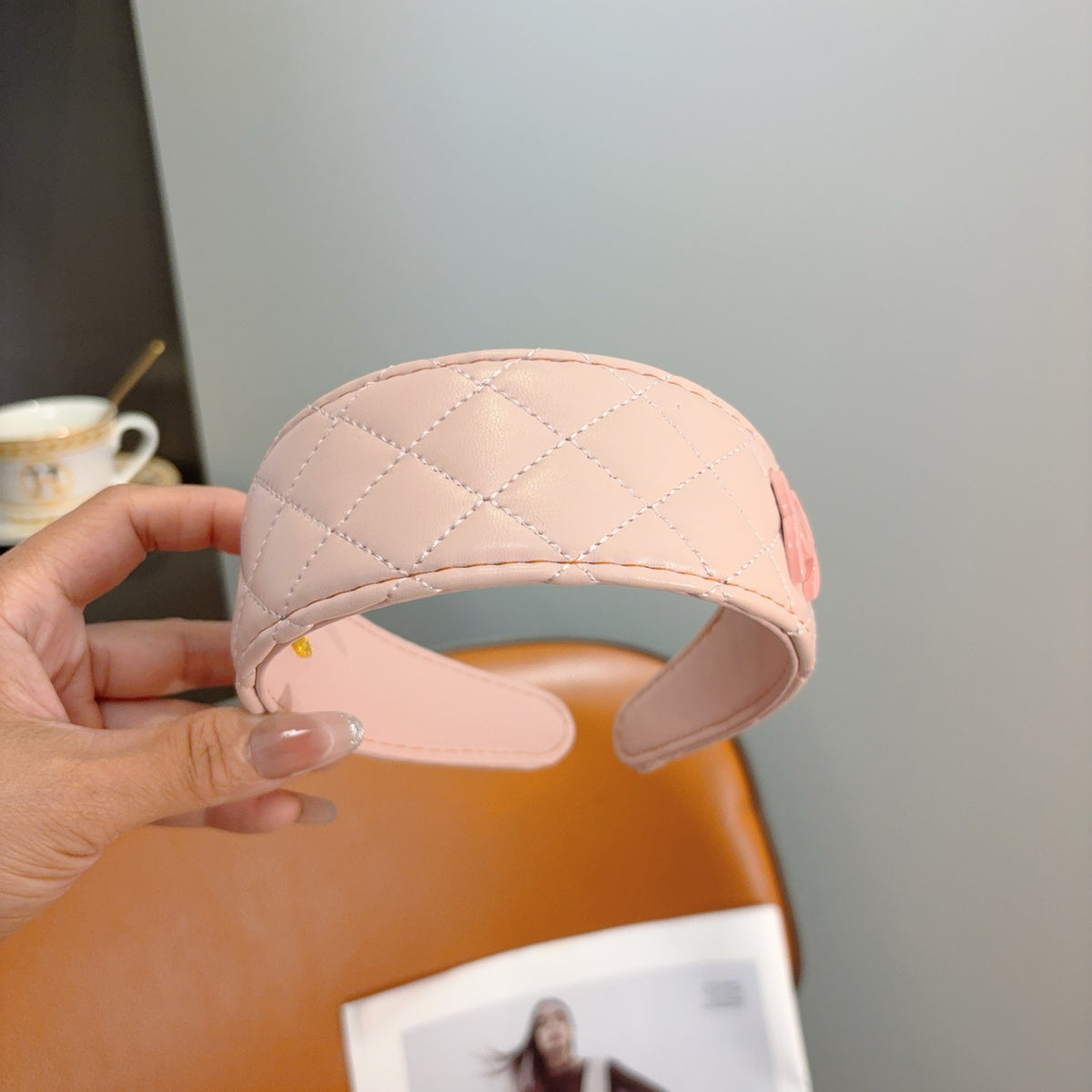 CHANEL Letter Logo Vintage Headband