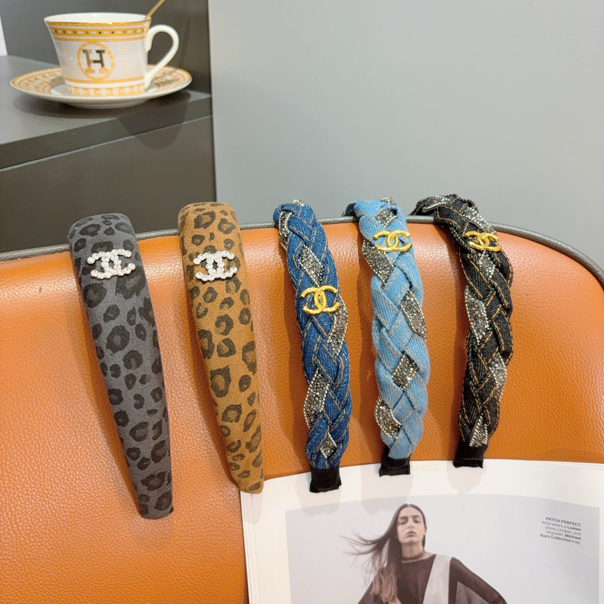 CHANEL Denim Vintage Headband
