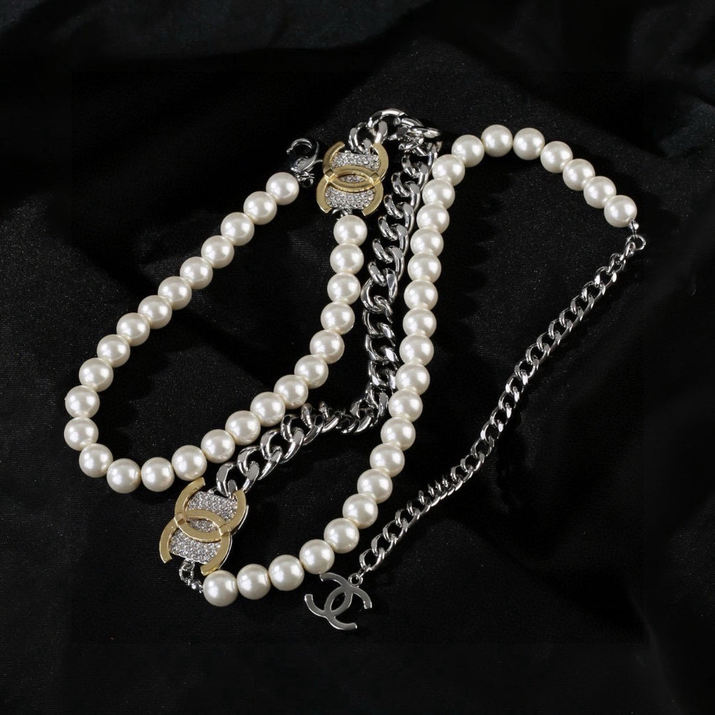 CHANEL P125 Pearl Double-C Necklace