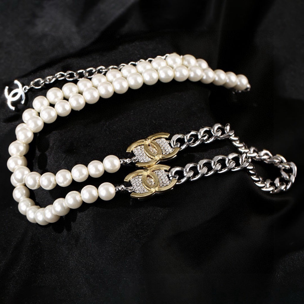 CHANEL P125 Pearl Double-C Necklace