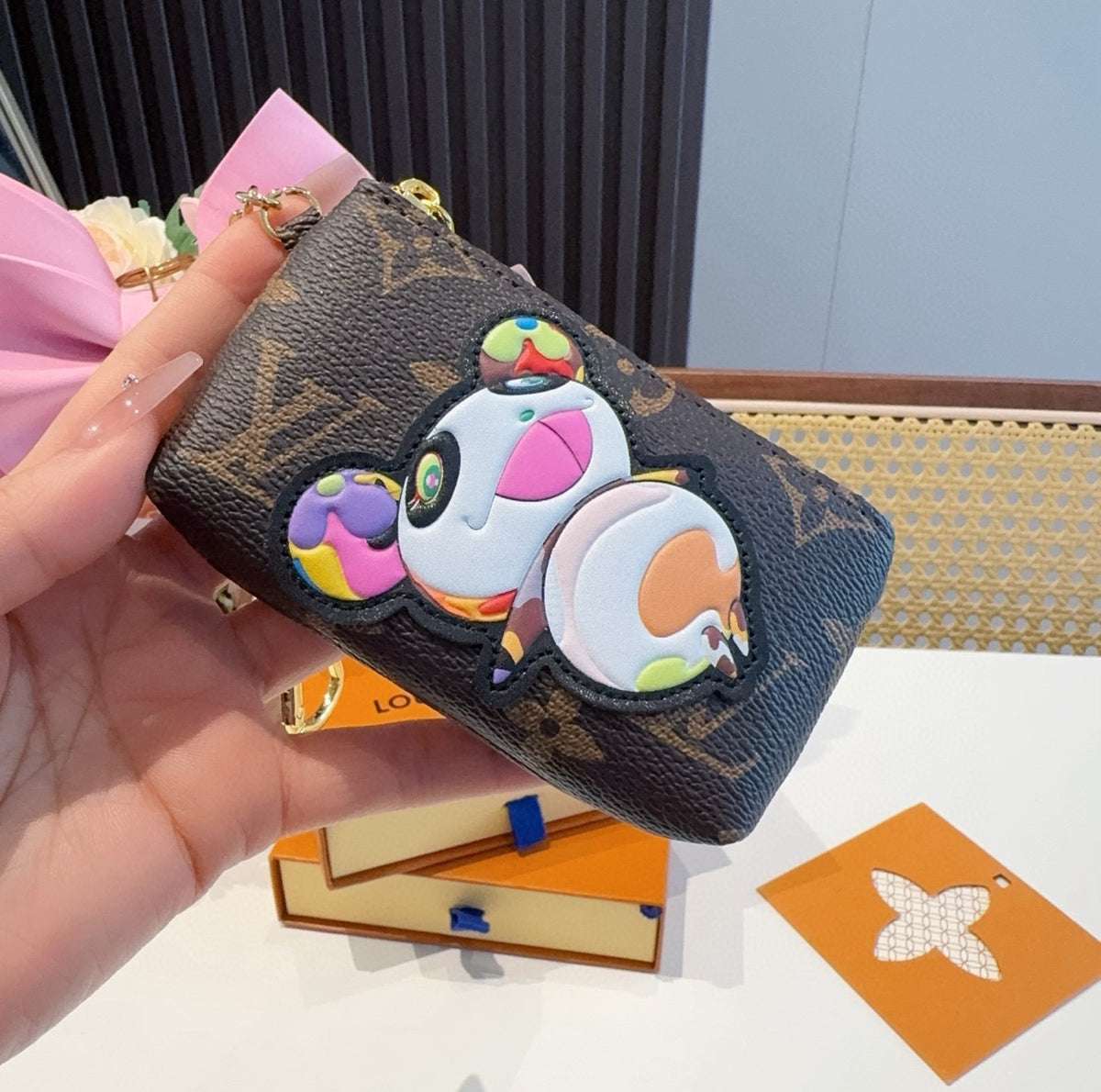 LOUIS VUITTON Panda Logo Mini Bag Bag Charm