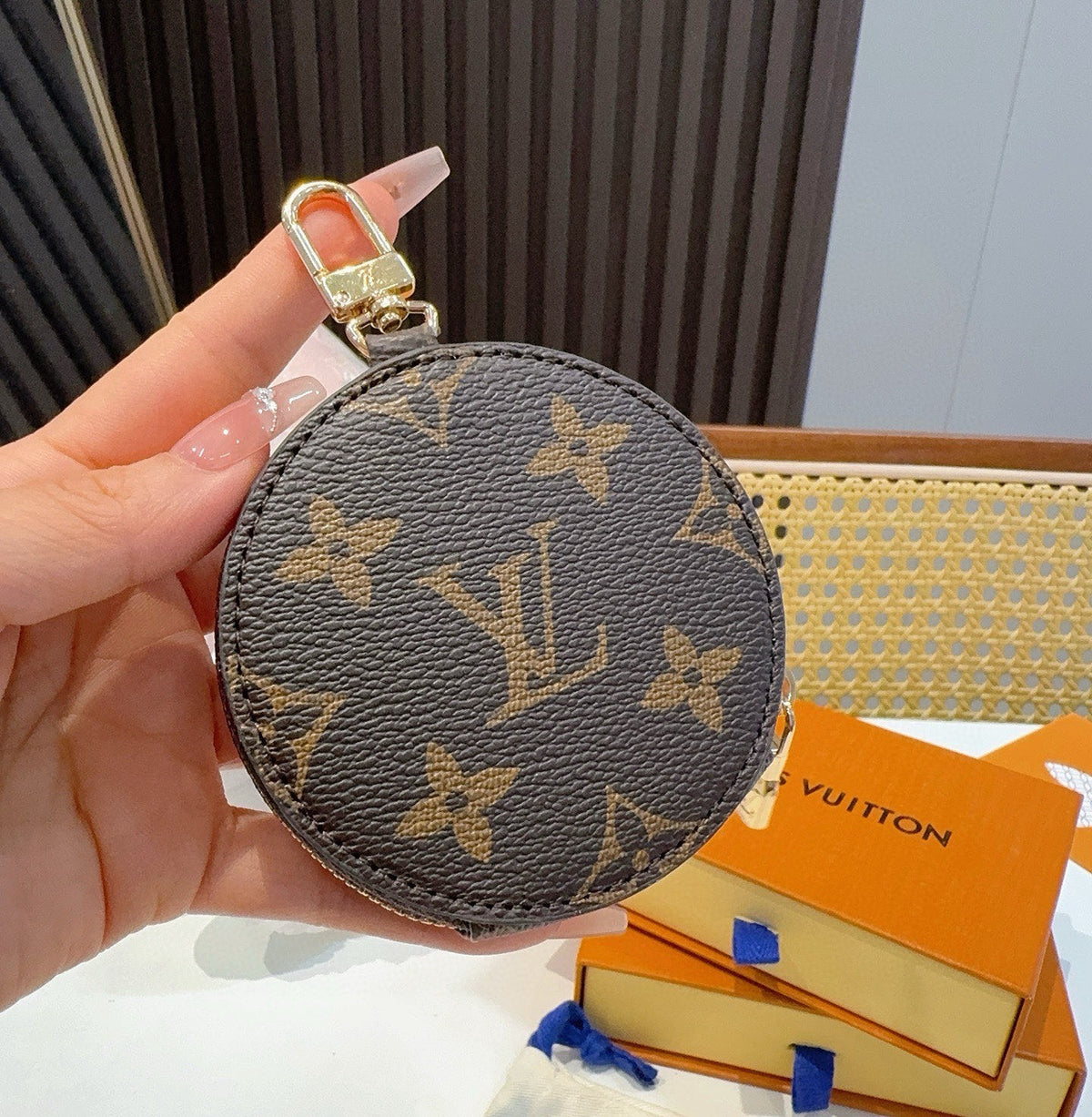 LOUIS VUITTON Canvas Mini Bag Bag Charm