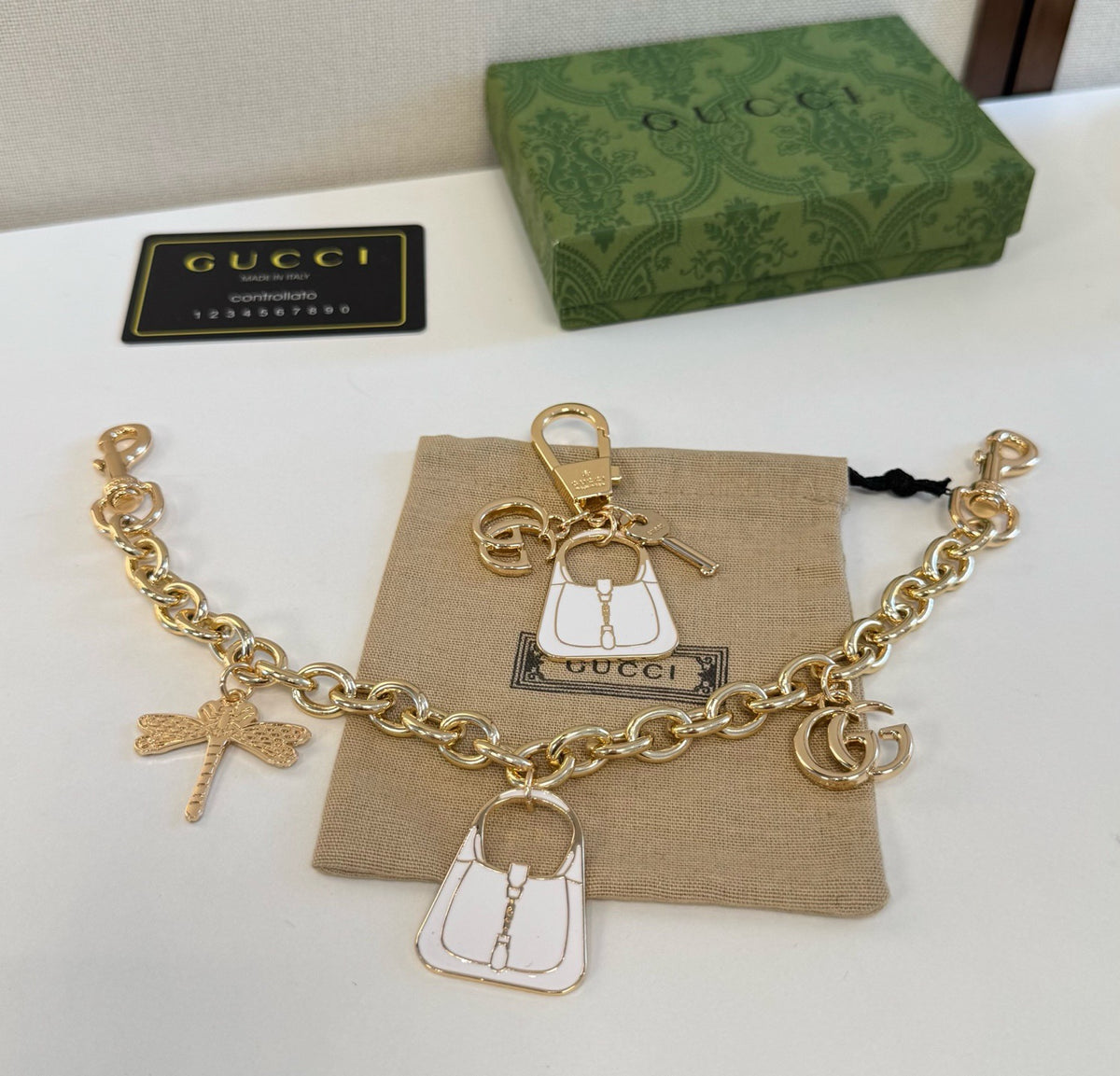 GUCCI Bag Charm Keychain