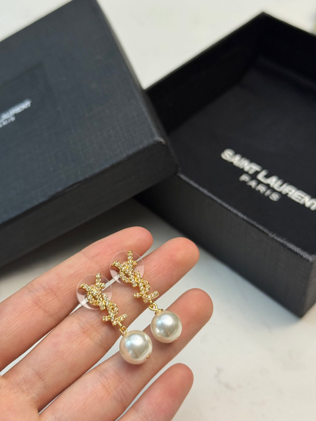 Pearl Crystal Earrings