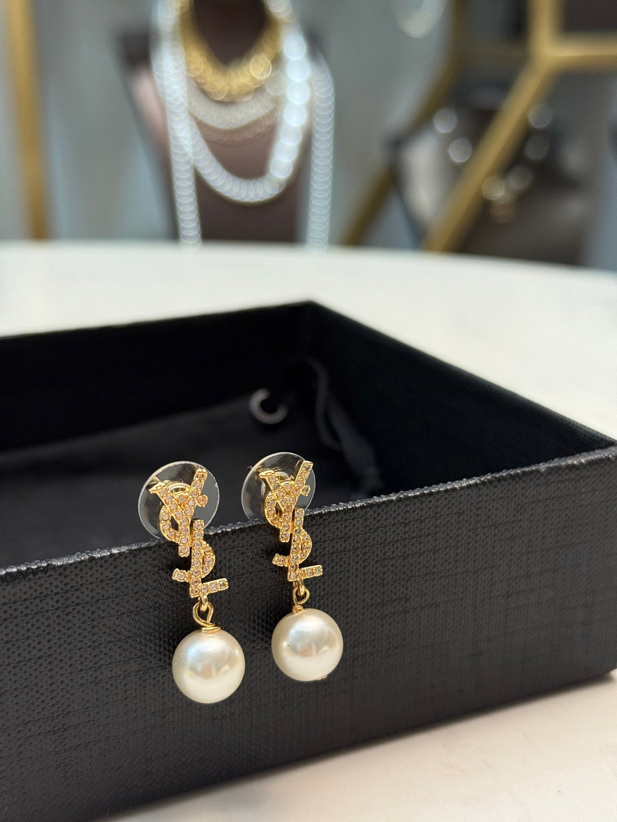 Pearl Crystal Earrings