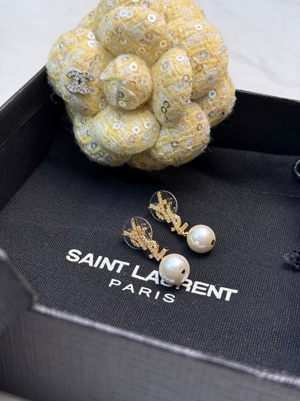 Pearl Crystal Earrings
