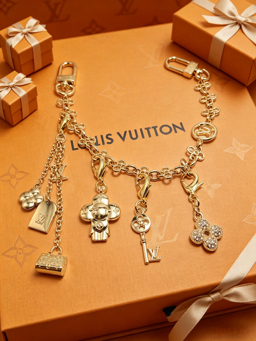 Canvas Logo Keychain Chain