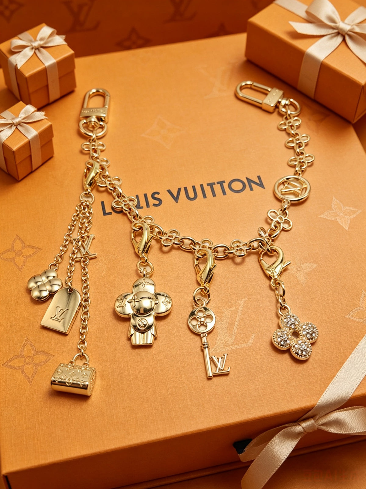 Canvas Logo Keychain Chain