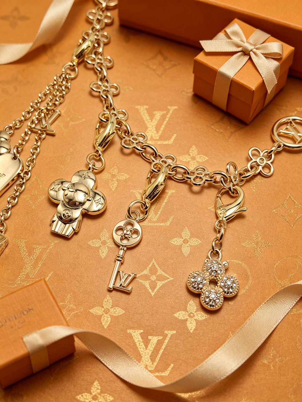 Canvas Logo Keychain Chain