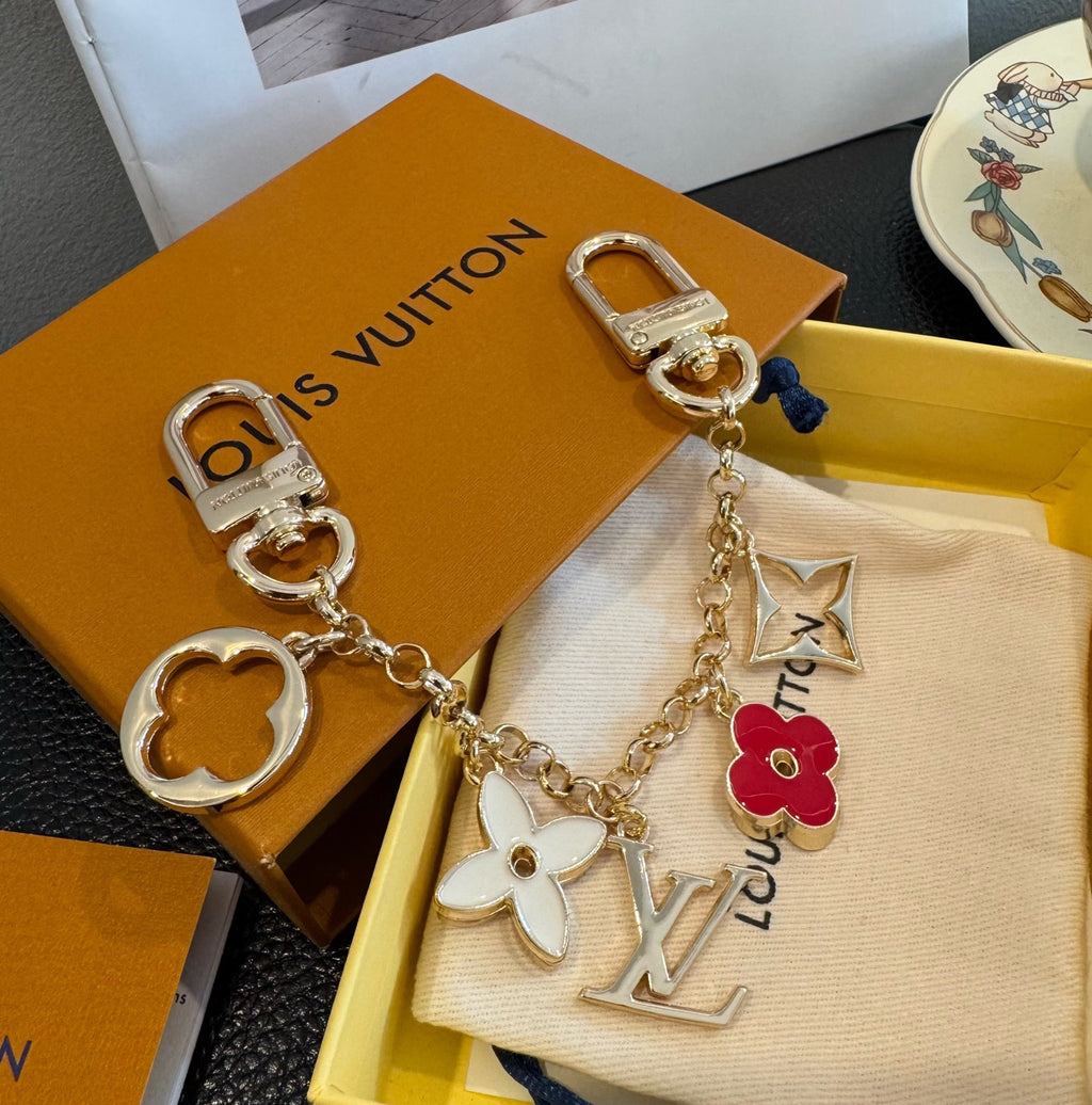 LOUIS VUITTON Canvas Bag Charm Keychain