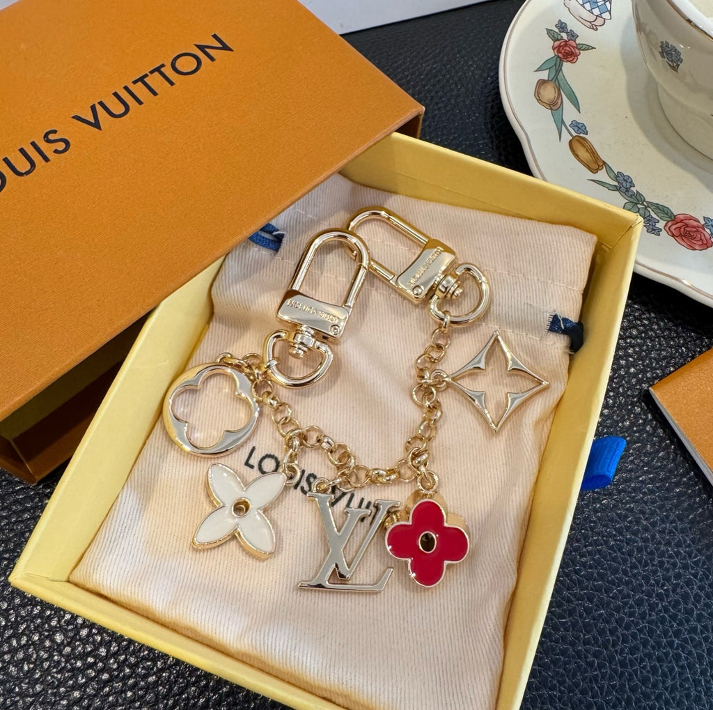LOUIS VUITTON Canvas Bag Charm Keychain