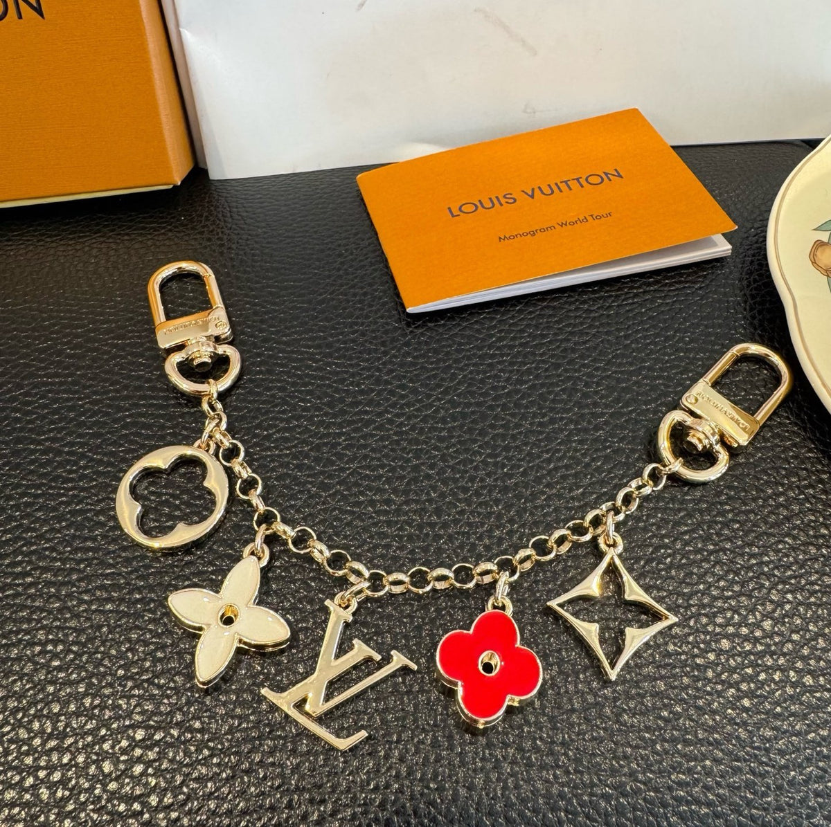 LOUIS VUITTON Canvas Bag Charm Keychain