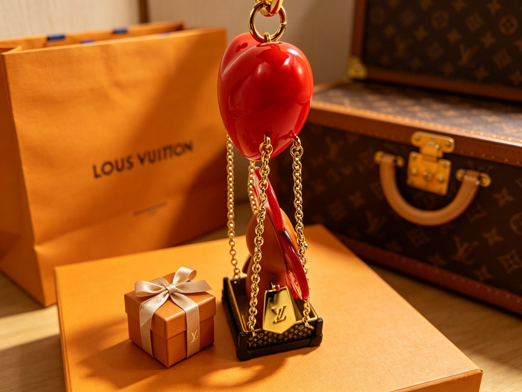 Canvas Metal Bag Charm Keychain