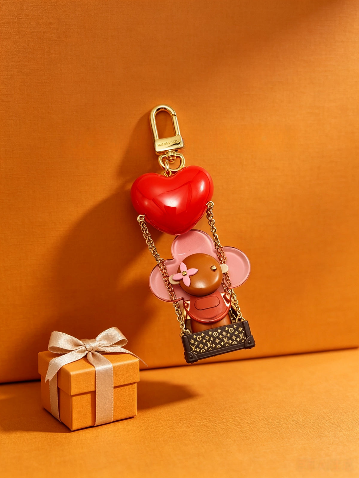 Canvas Metal Bag Charm Keychain