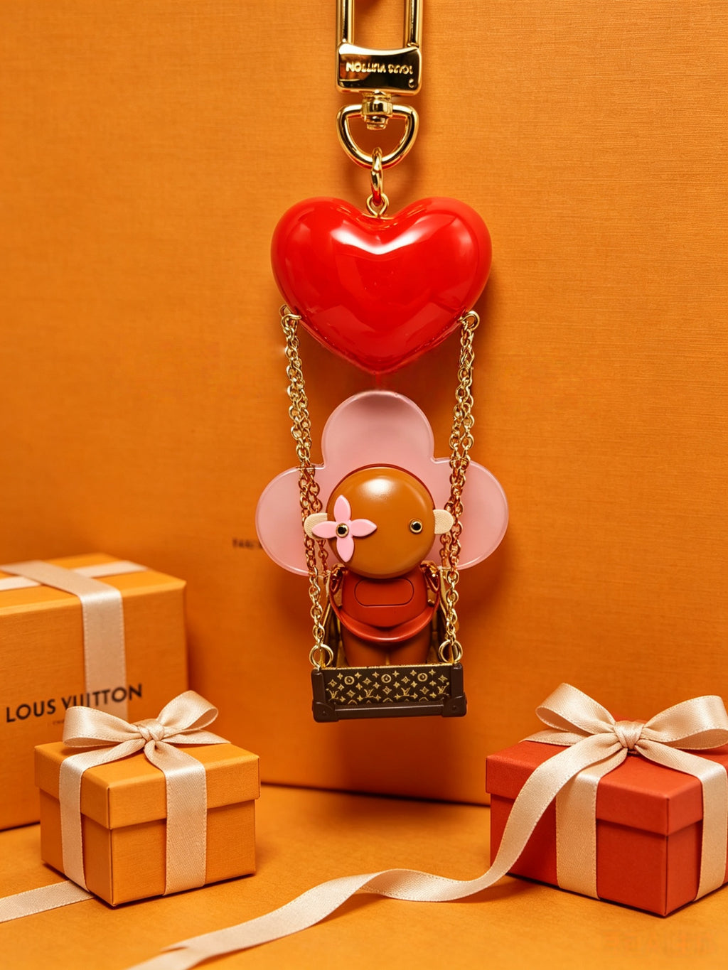 Canvas Metal Bag Charm Keychain