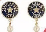 DIOR Pearl Crystal Earrings