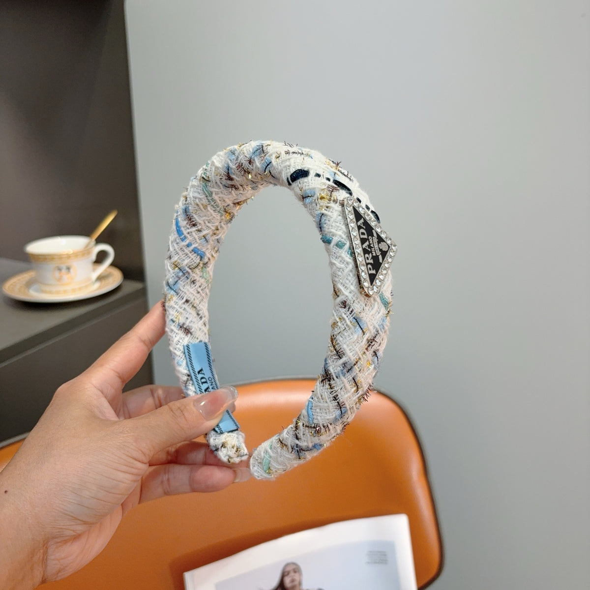 PRADA Letter Logo Headband