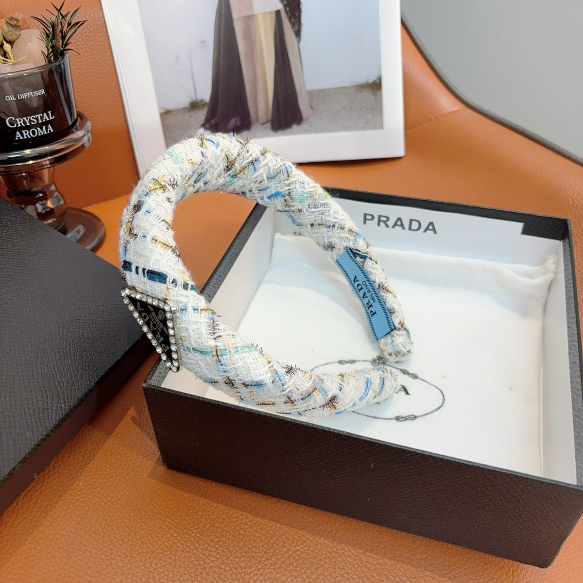 PRADA Letter Logo Headband