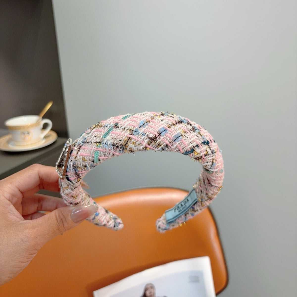 PRADA Letter Logo Headband