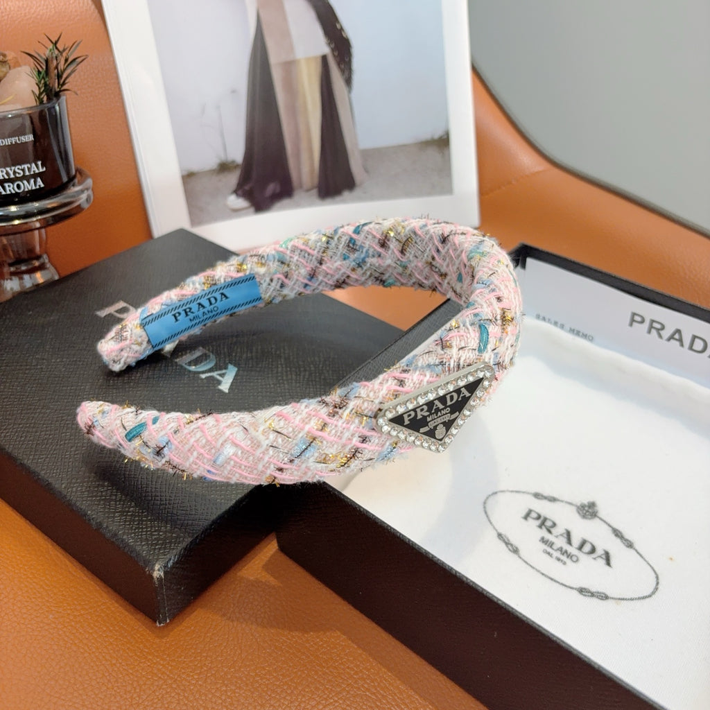 PRADA Letter Logo Headband