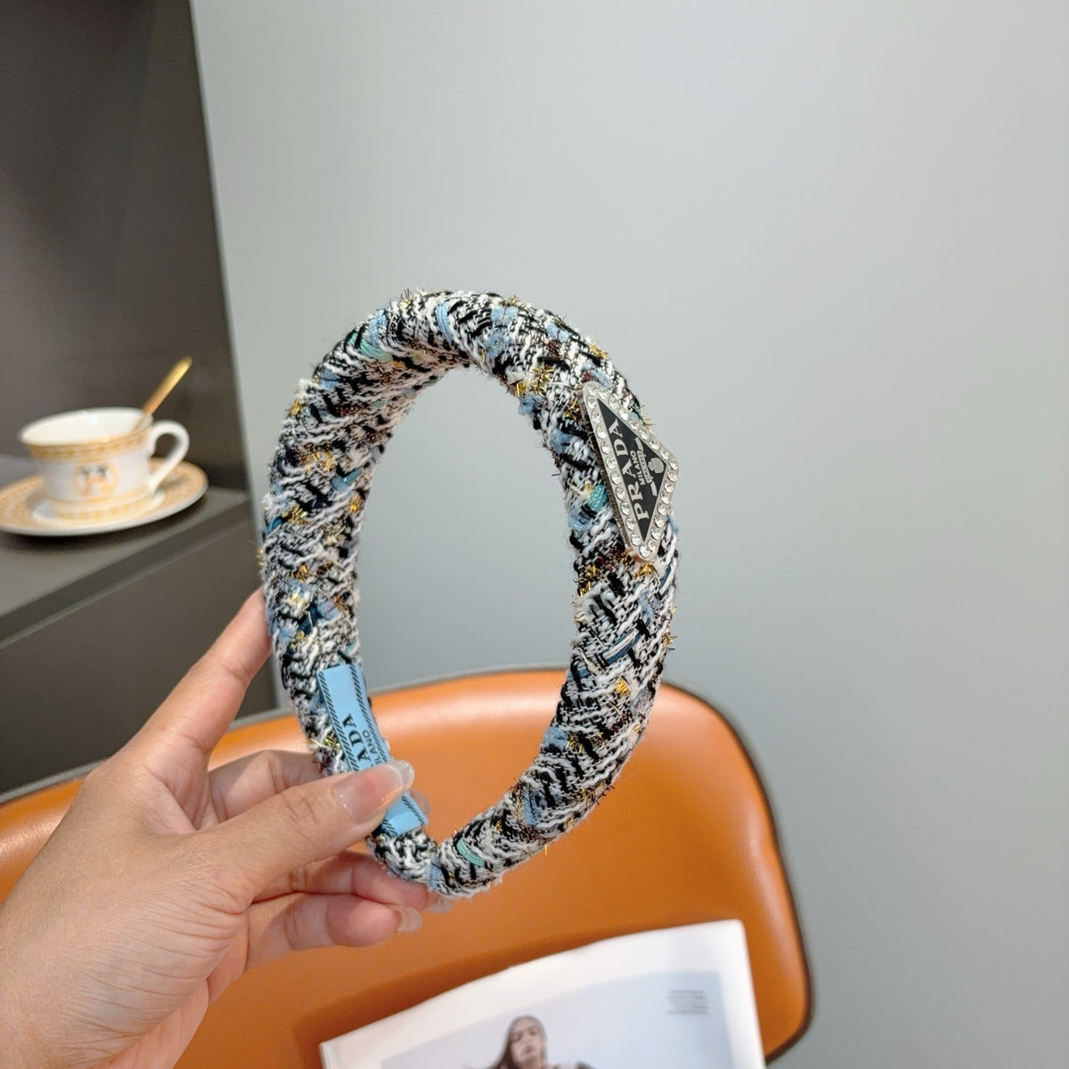 PRADA Letter Logo Headband