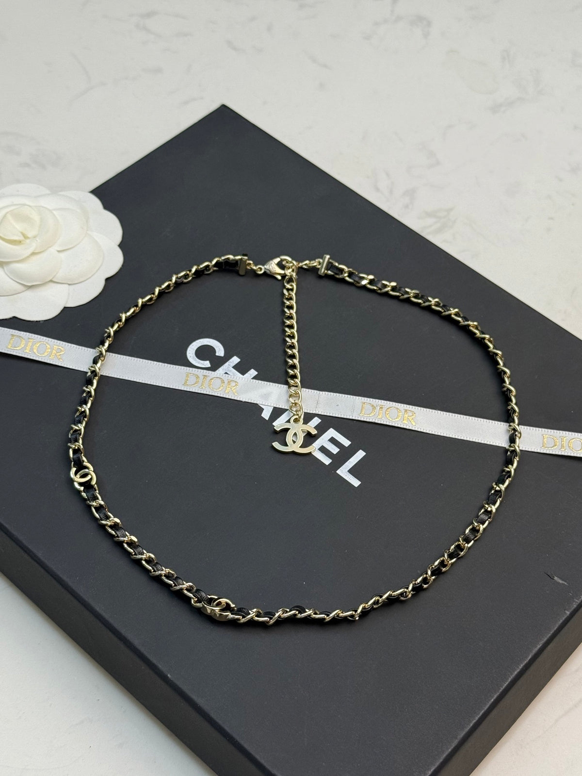 CHANEL Double-C Vintage Pendant Necklace