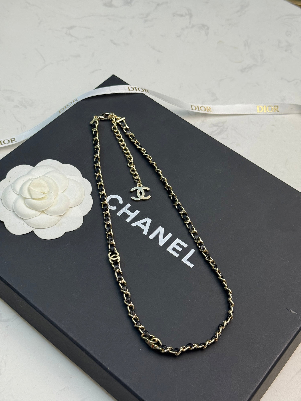 CHANEL Double-C Vintage Pendant Necklace