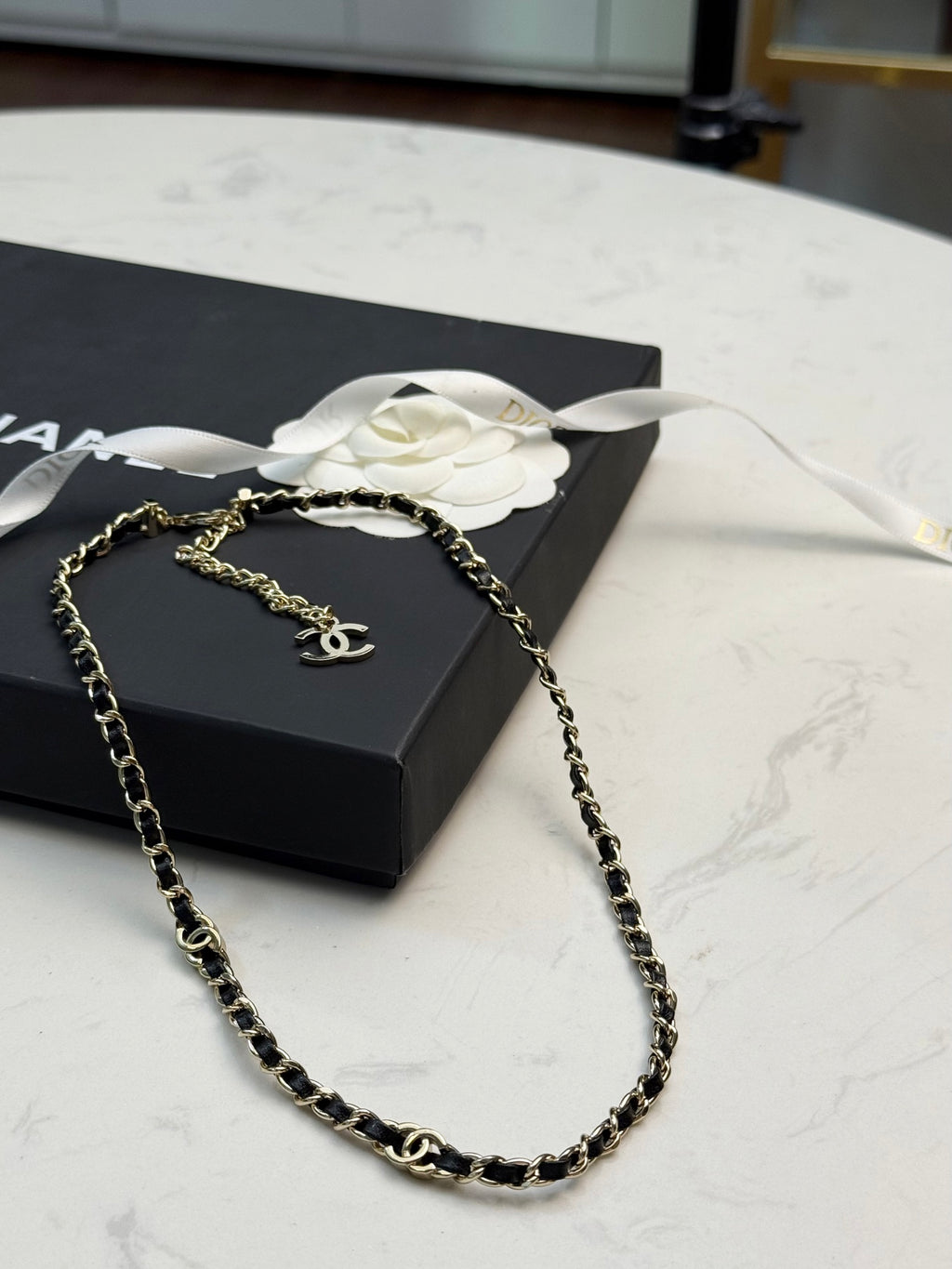 CHANEL Double-C Vintage Pendant Necklace