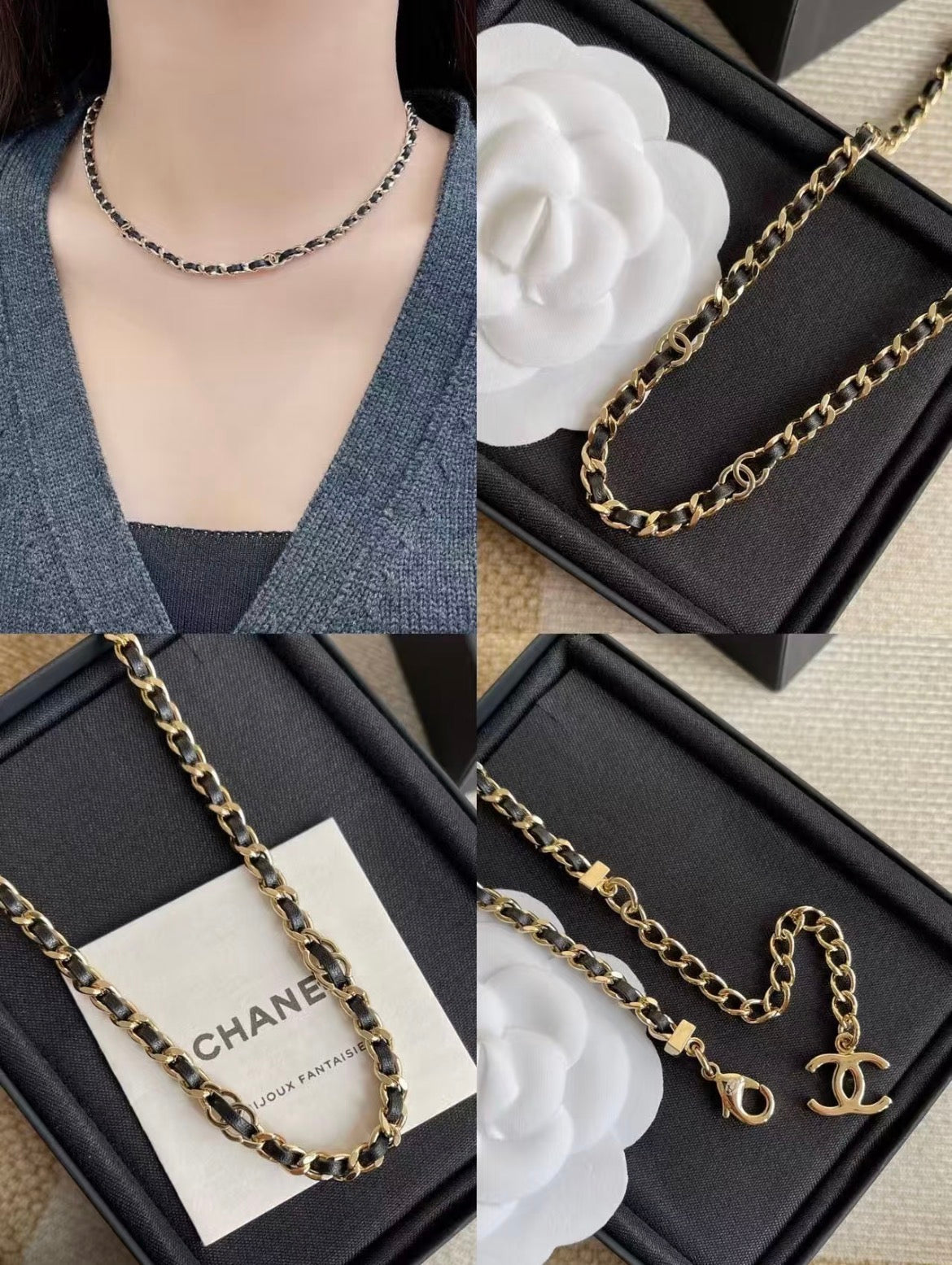 CHANEL Double-C Vintage Pendant Necklace