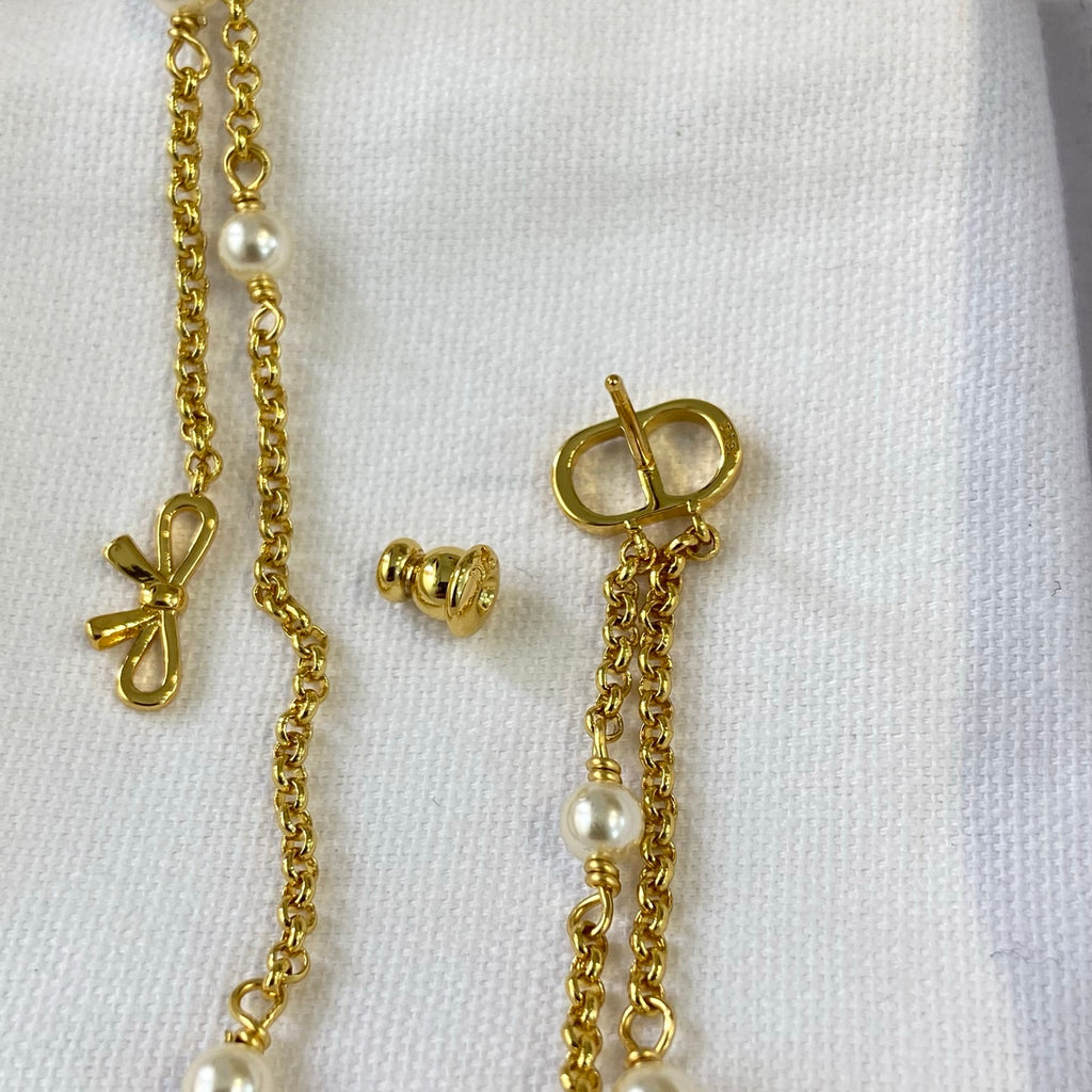 Bow Tassel Earrings