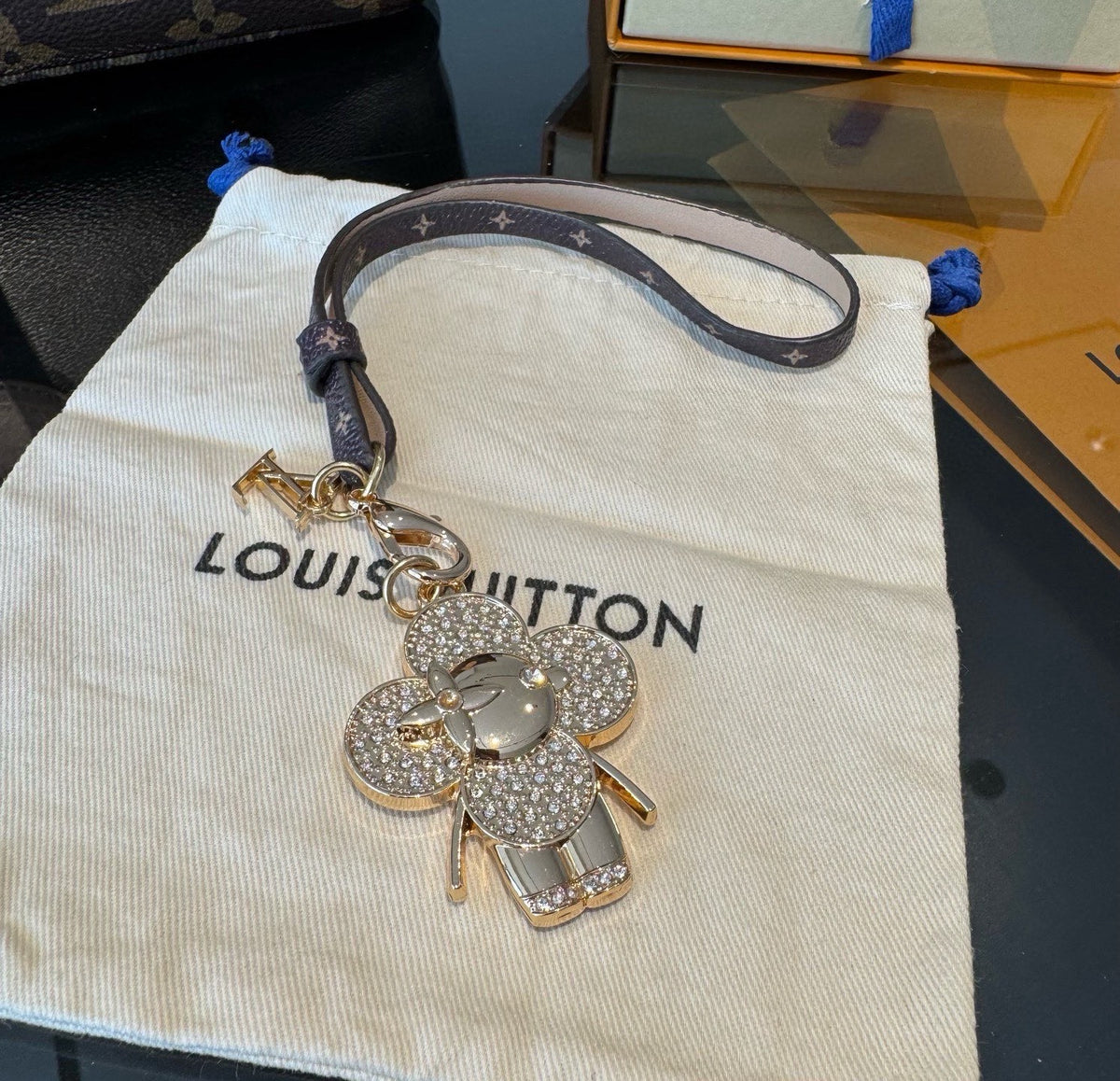 LOUIS VUITTON Bag Charm Keychain