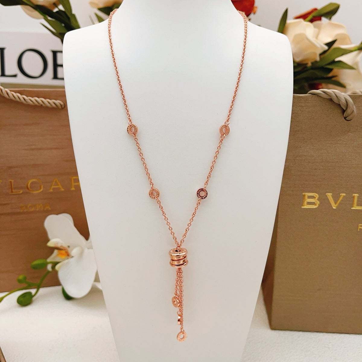 BVLGARI P73BX027 Tassel Necklace