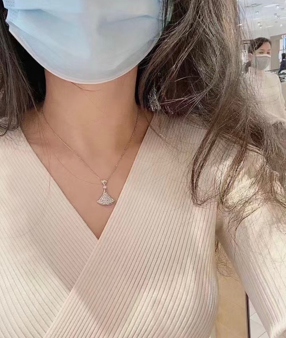 BVLGARI P70BX073 Crystal Necklace
