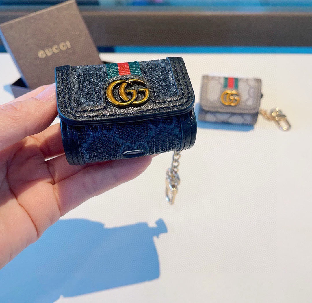 GUCCI Canvas Bag Charm Keychain