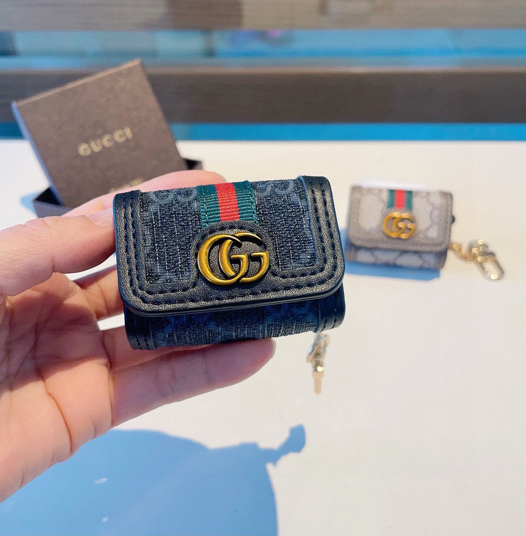GUCCI Canvas Bag Charm Keychain