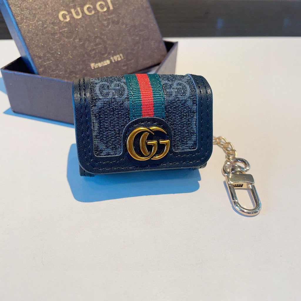GUCCI Canvas Bag Charm Keychain