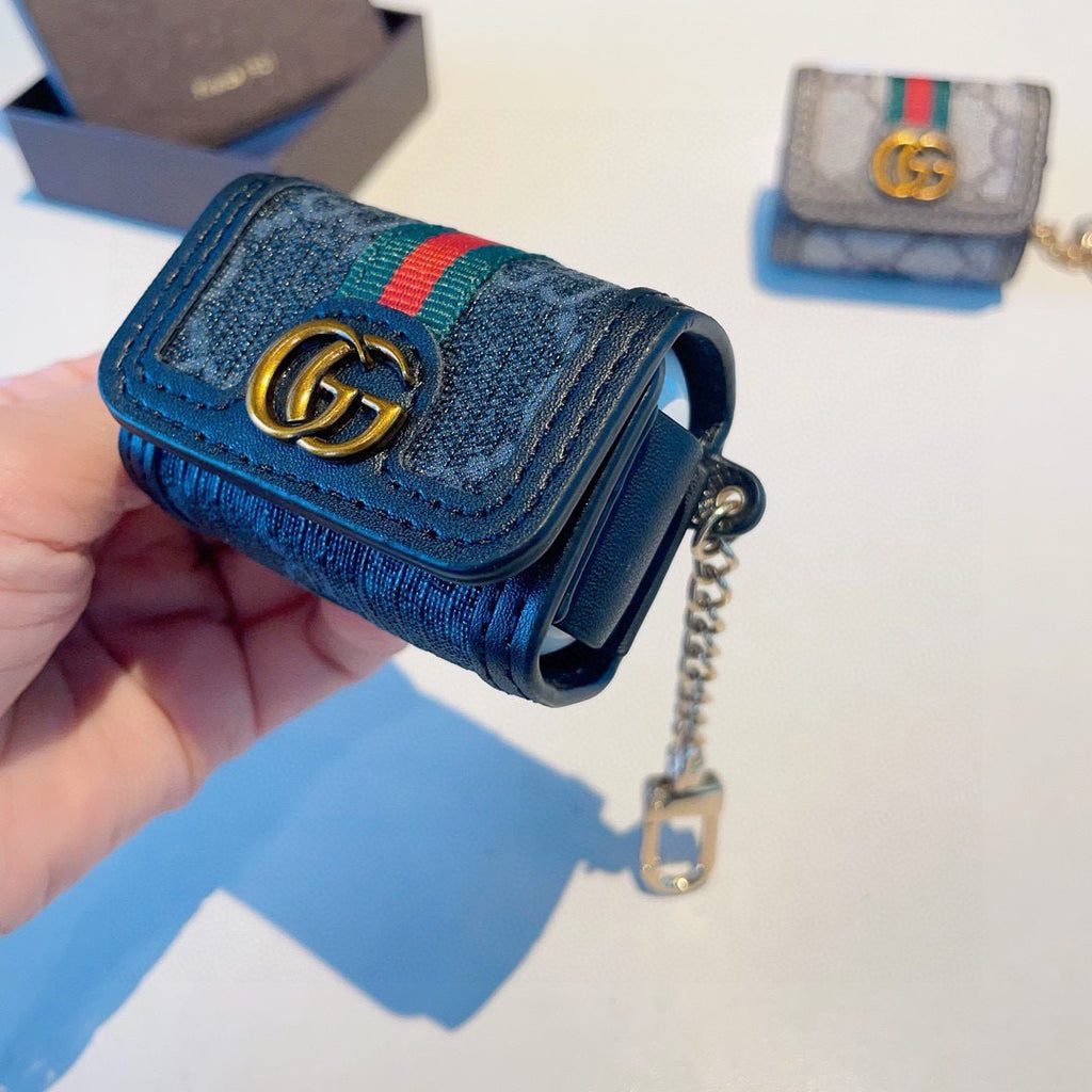 GUCCI Canvas Bag Charm Keychain