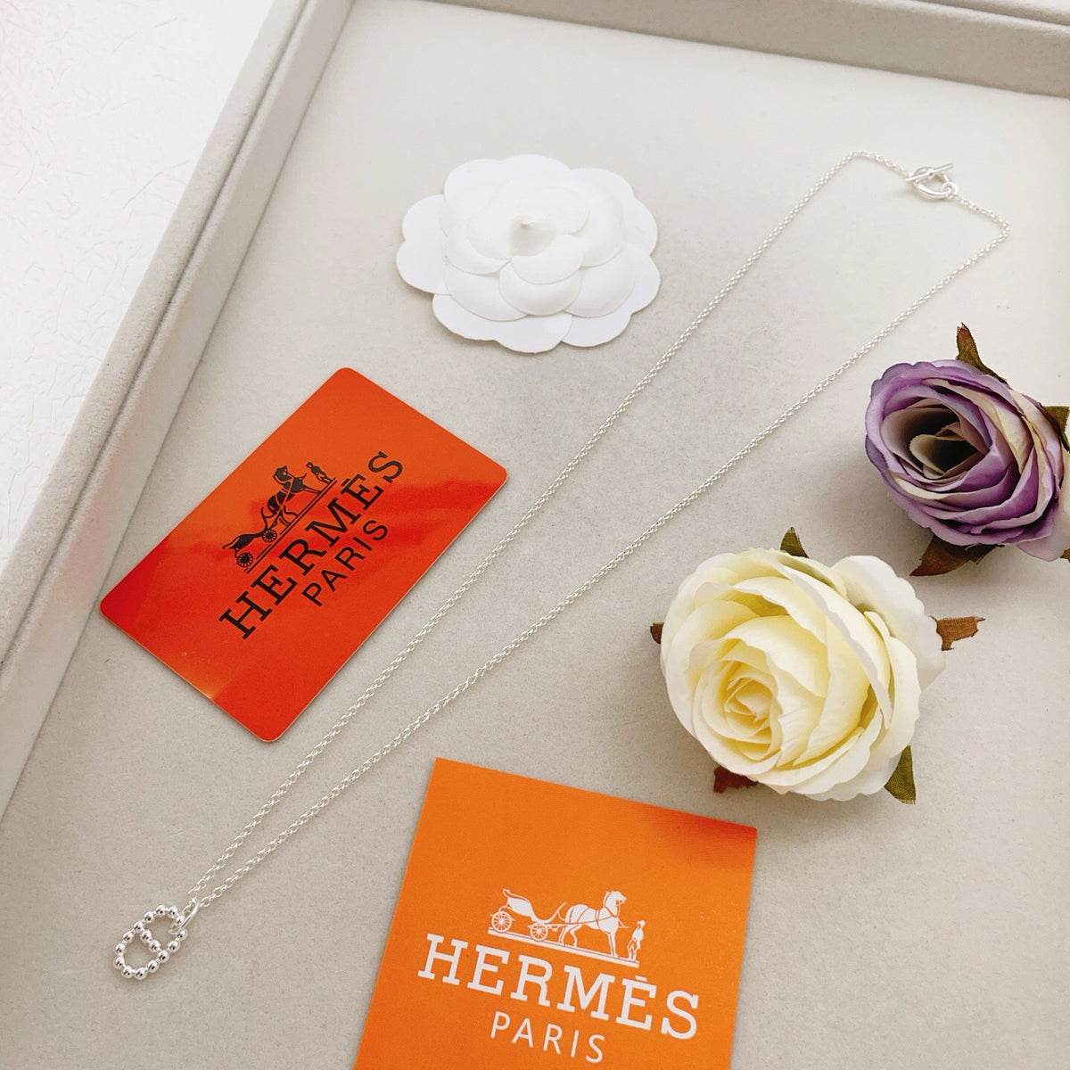 HERMÈS P75HX148 Pearl Necklace