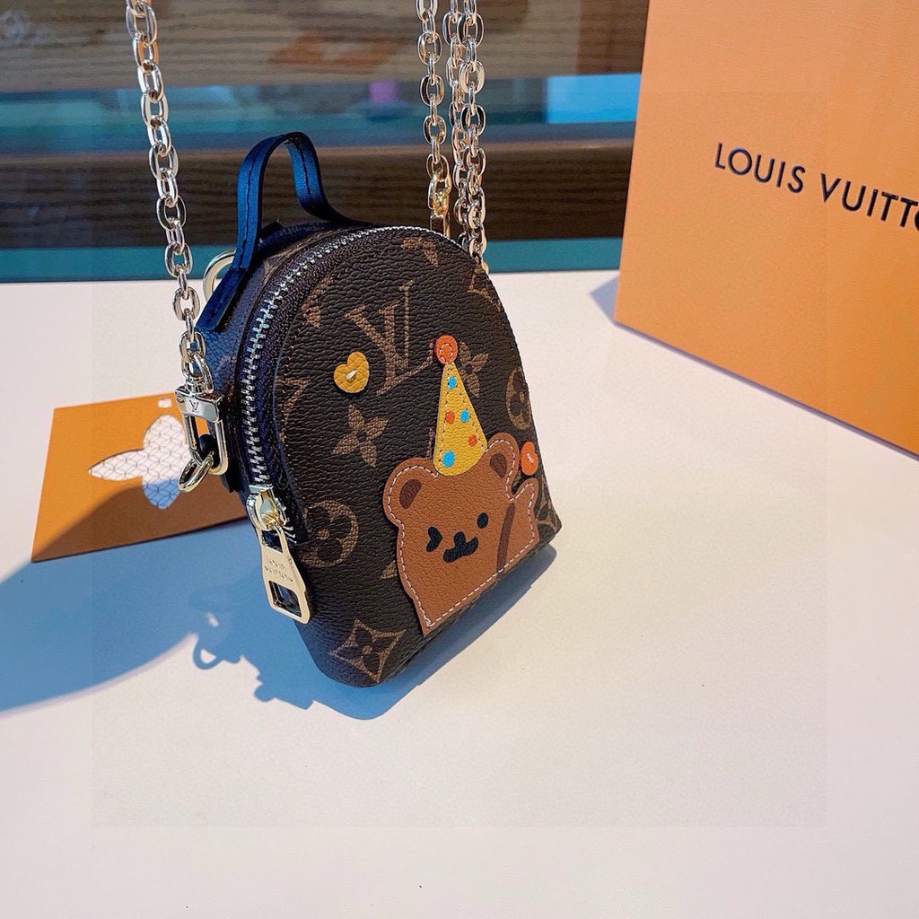 LOUIS VUITTON Metal Logo Mini Bag Bag Charm