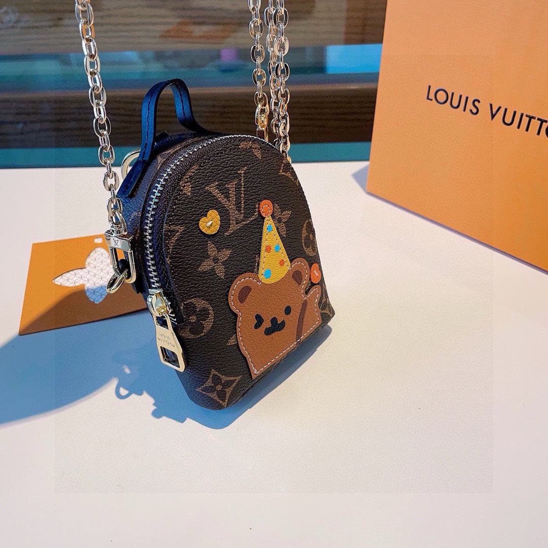 LOUIS VUITTON Metal Logo Mini Bag Bag Charm