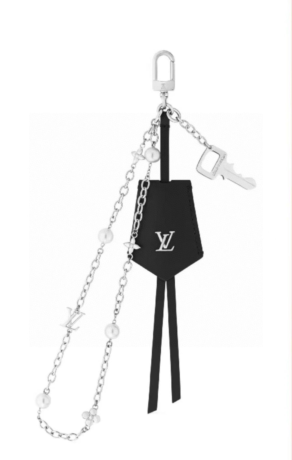 LOUIS VUITTON Logo Bag Charm Keychain