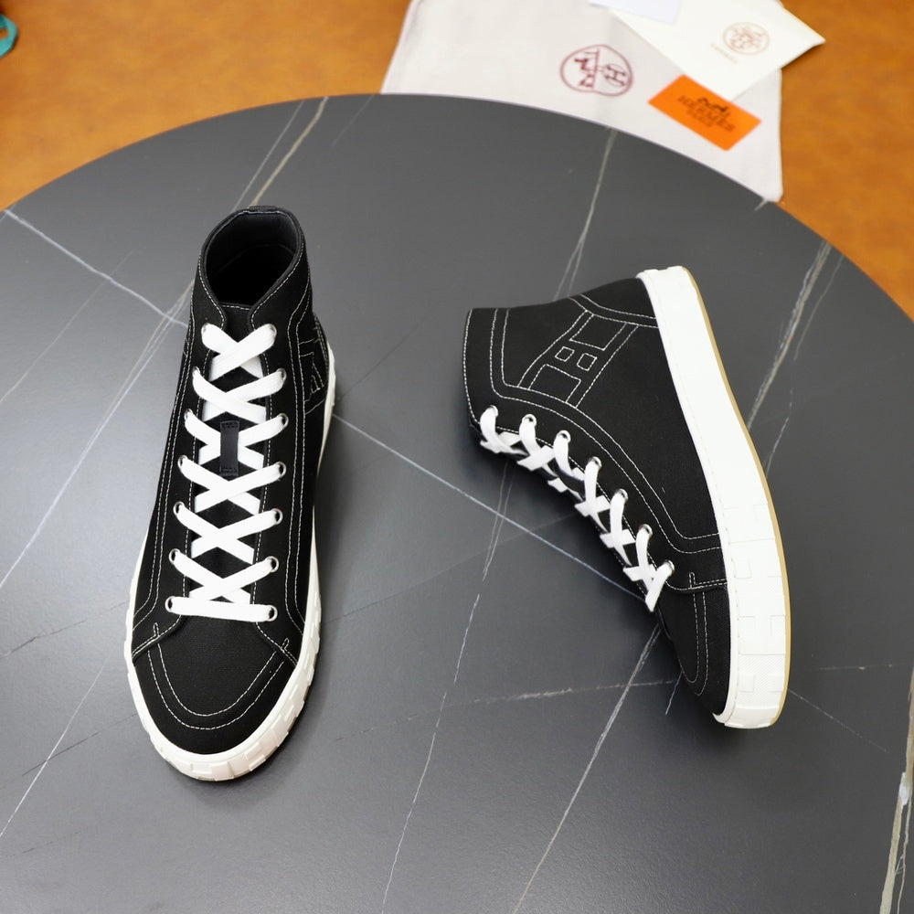 Hermes Leather Sneakers Style 432282