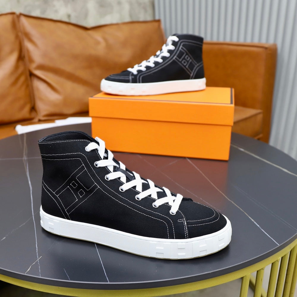 Hermes Leather Sneakers Style 432282