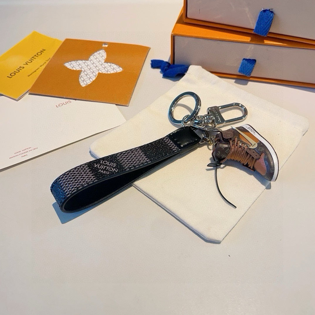 Canvas Bag Charm Keychain