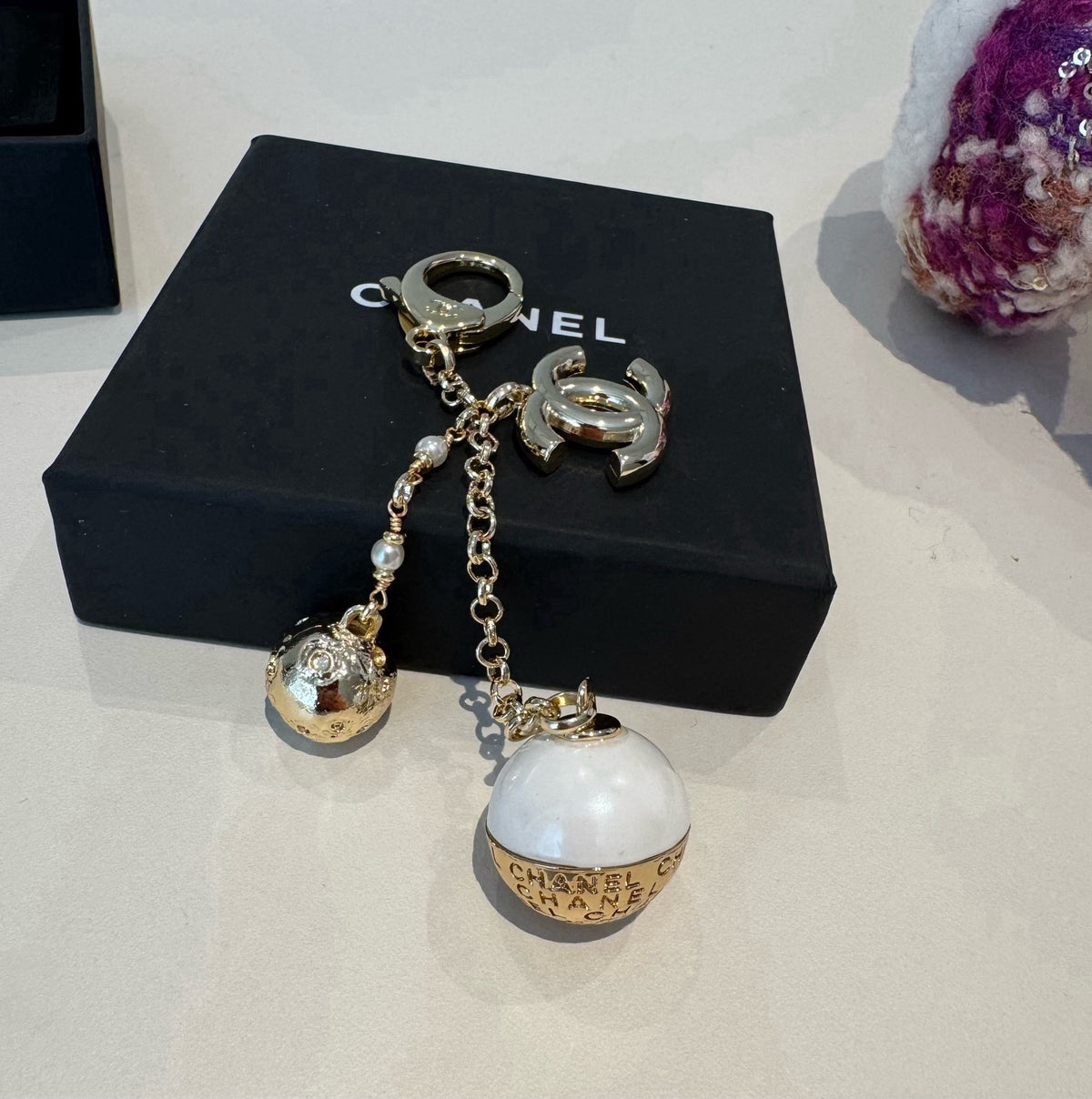 CHANEL Bag Charm Keychain