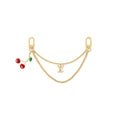 LOUIS VUITTON Logo Bag Charm Keychain